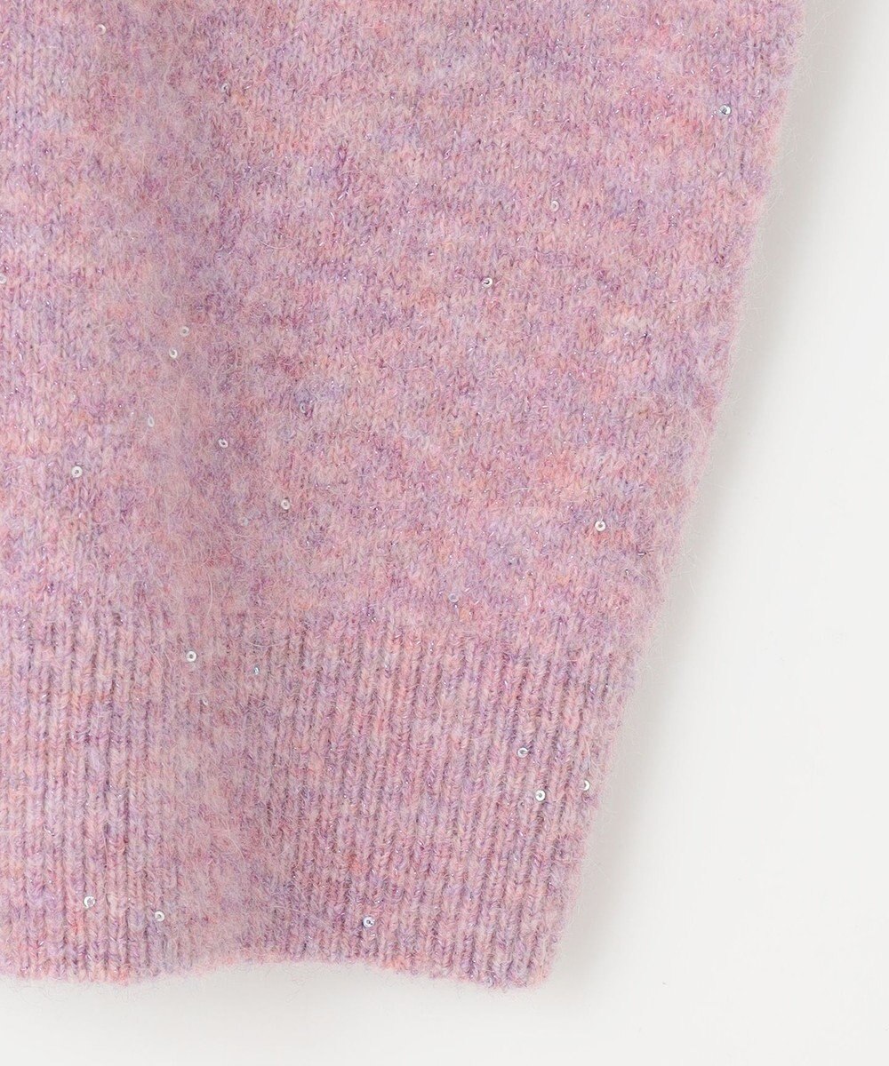 組曲 【人気商品再入荷！】スパンコールヤーン ニットカーディガン 