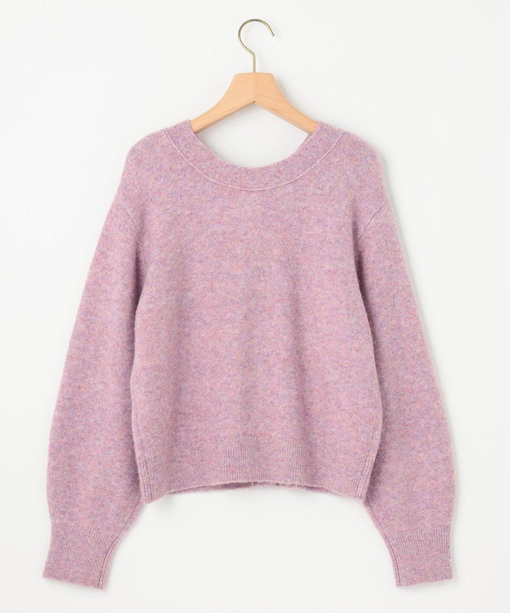 組曲 【人気商品再入荷！】スパンコールヤーン ニットカーディガン 