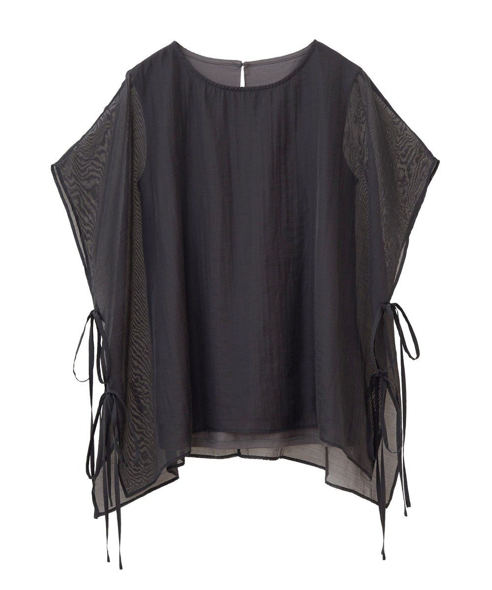 YECCA VECCA サイドリボンシアーレイヤードプルオーバー 