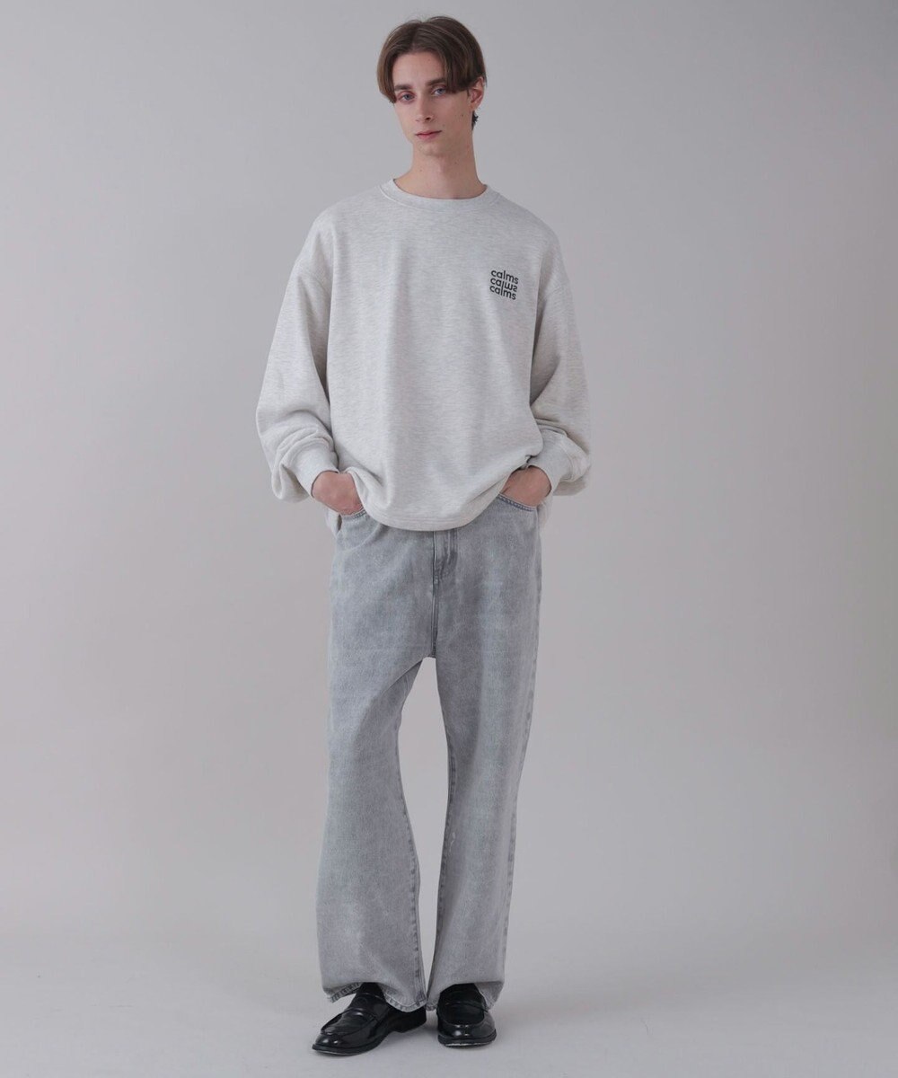 WEGO 【ユニセックス着用ITEM】ショートドロストワンポイント刺繍プルオーバー 