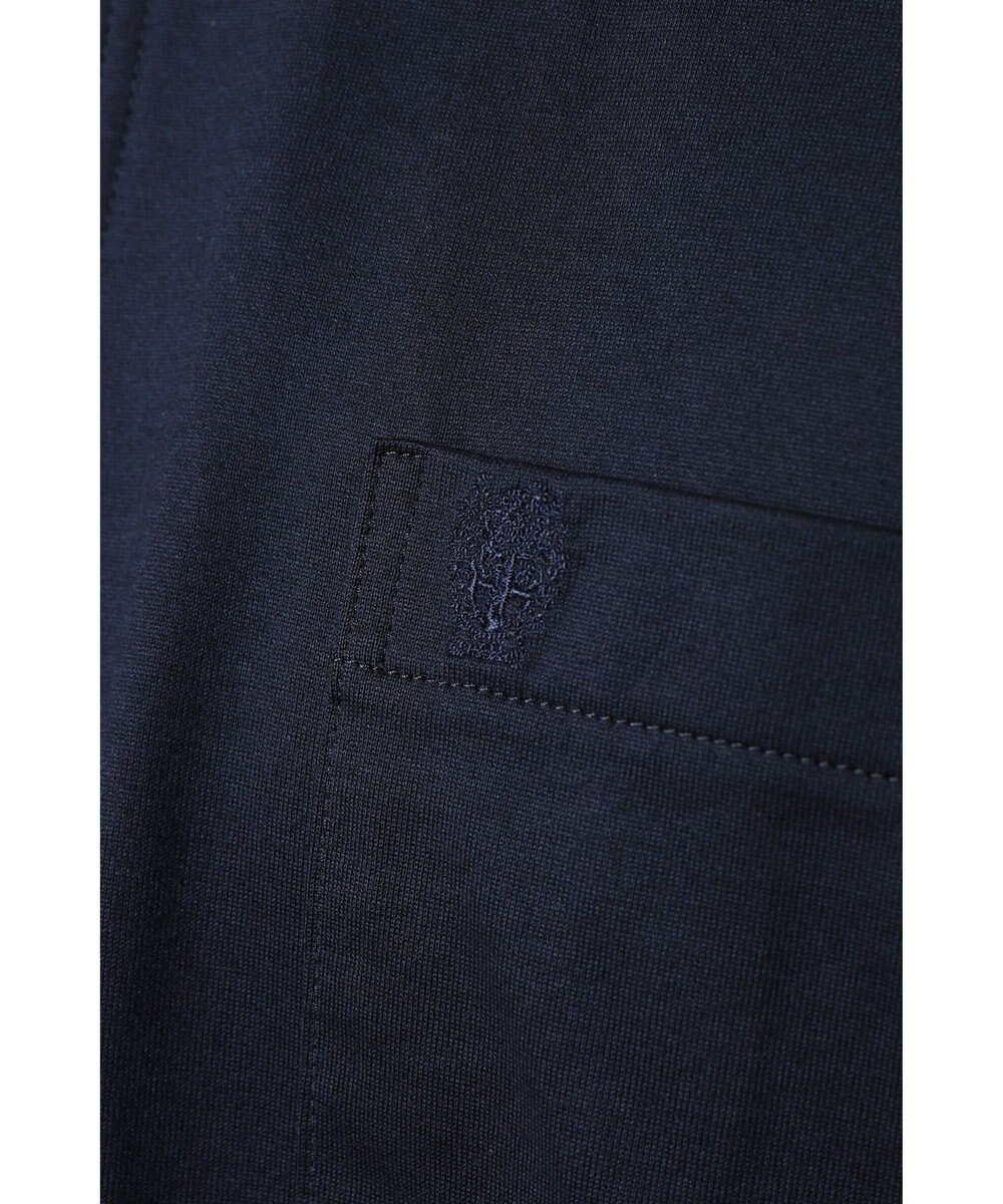 DAKS チェックプラケット ジップアップポロ 