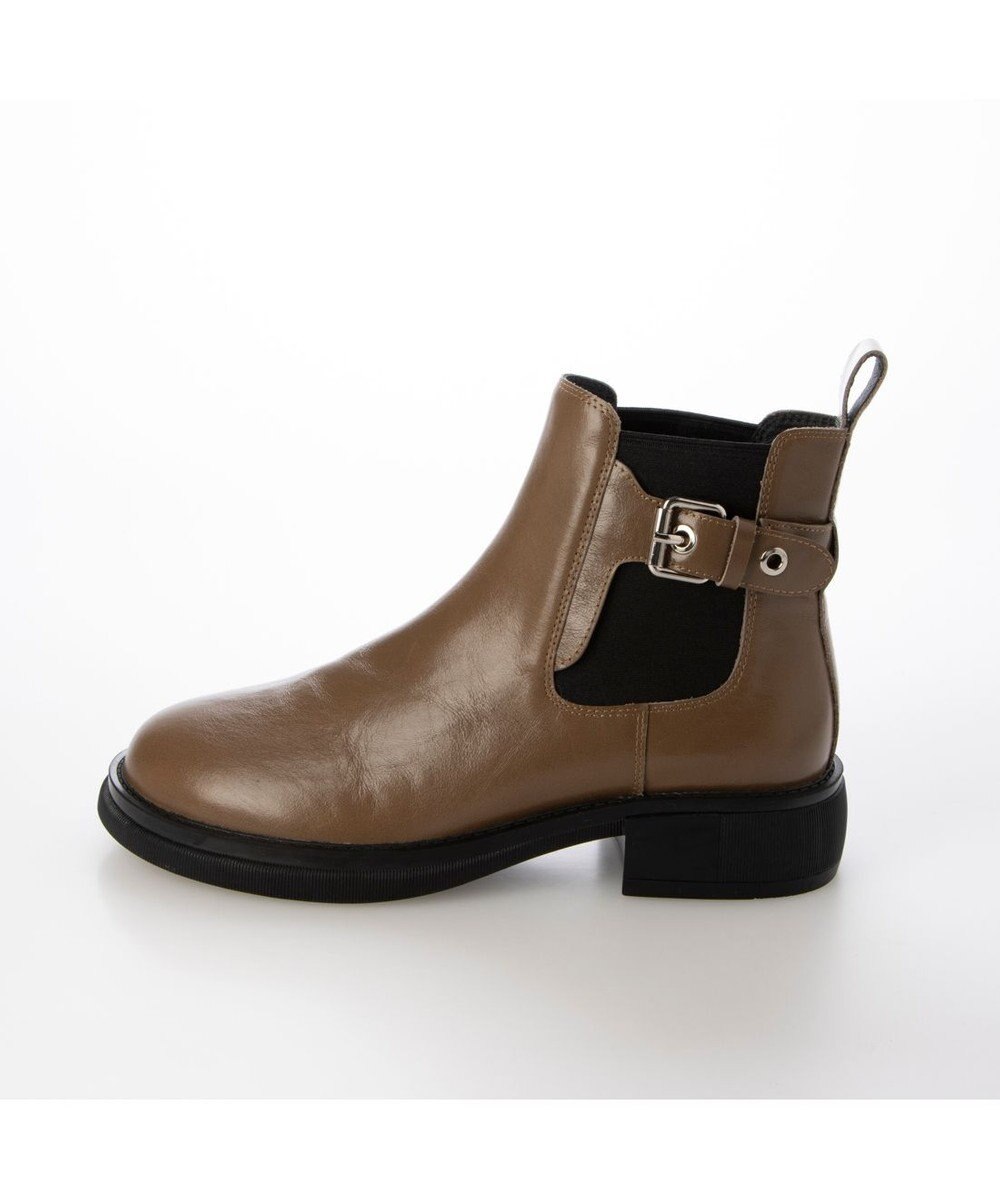 MODE ET JACOMO <carino>本革サイドゴアベルテッドショートブーツ 