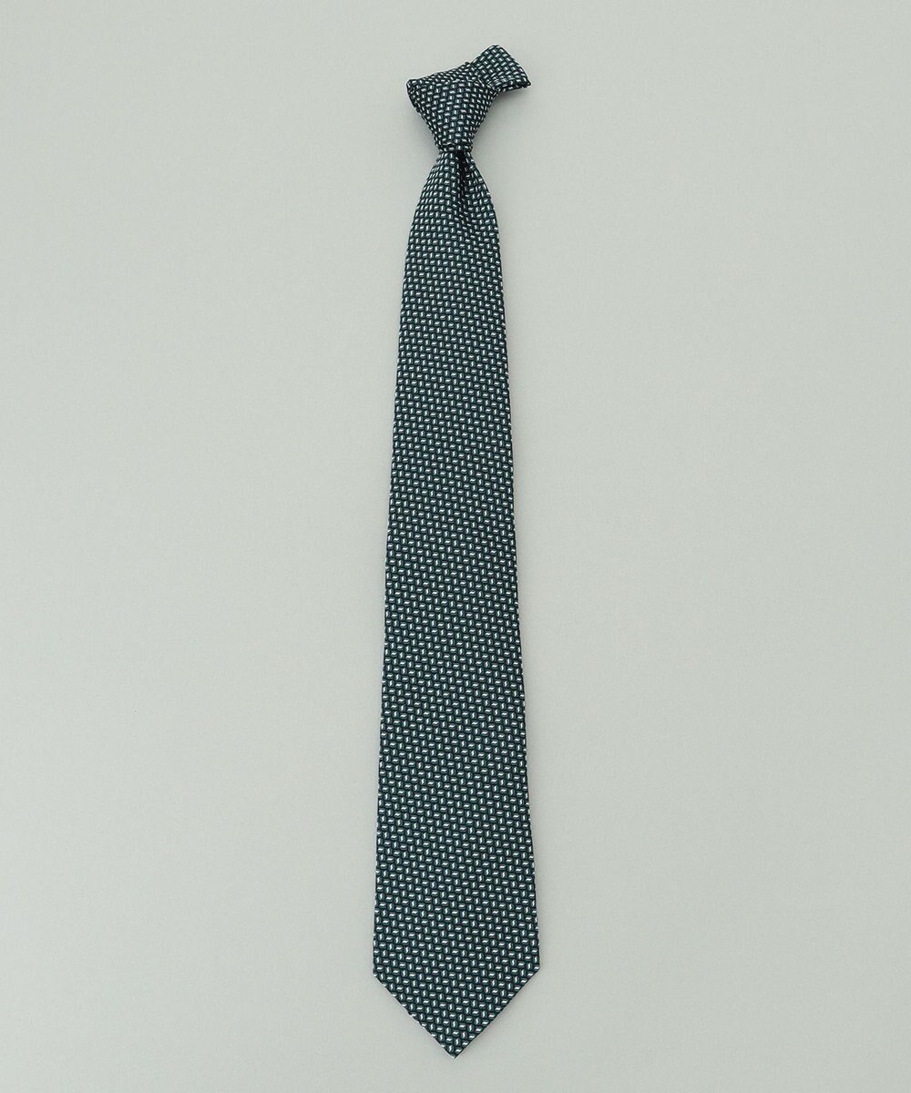 GOTAIRIKU 【日本製】西陣ネクタイ_ネイビー×グリーン系 