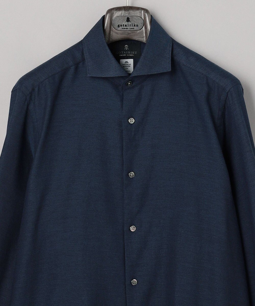 GOTAIRIKU GOLD LABEL/WEB&一部店舗限定【Thomas Mason】コットンカシミヤ フラノシャツ 