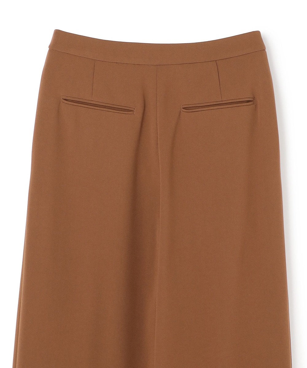 BEIGE， GYPSUM / シルキータッチ セミワイドタックパンツ 