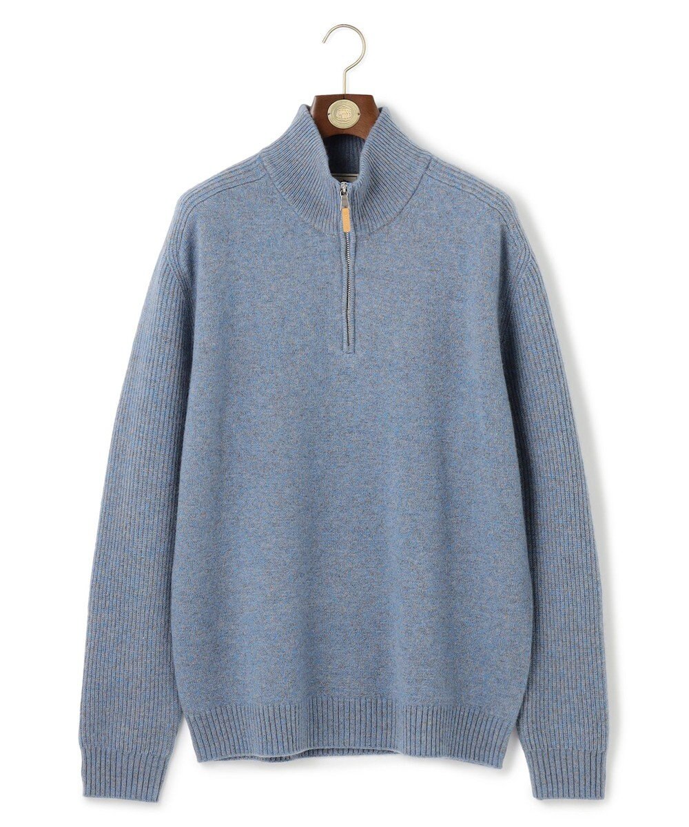 J.PRESS MEN 【KING SIZE】【Cash Lamb’s Wool】ハーフジップニット 