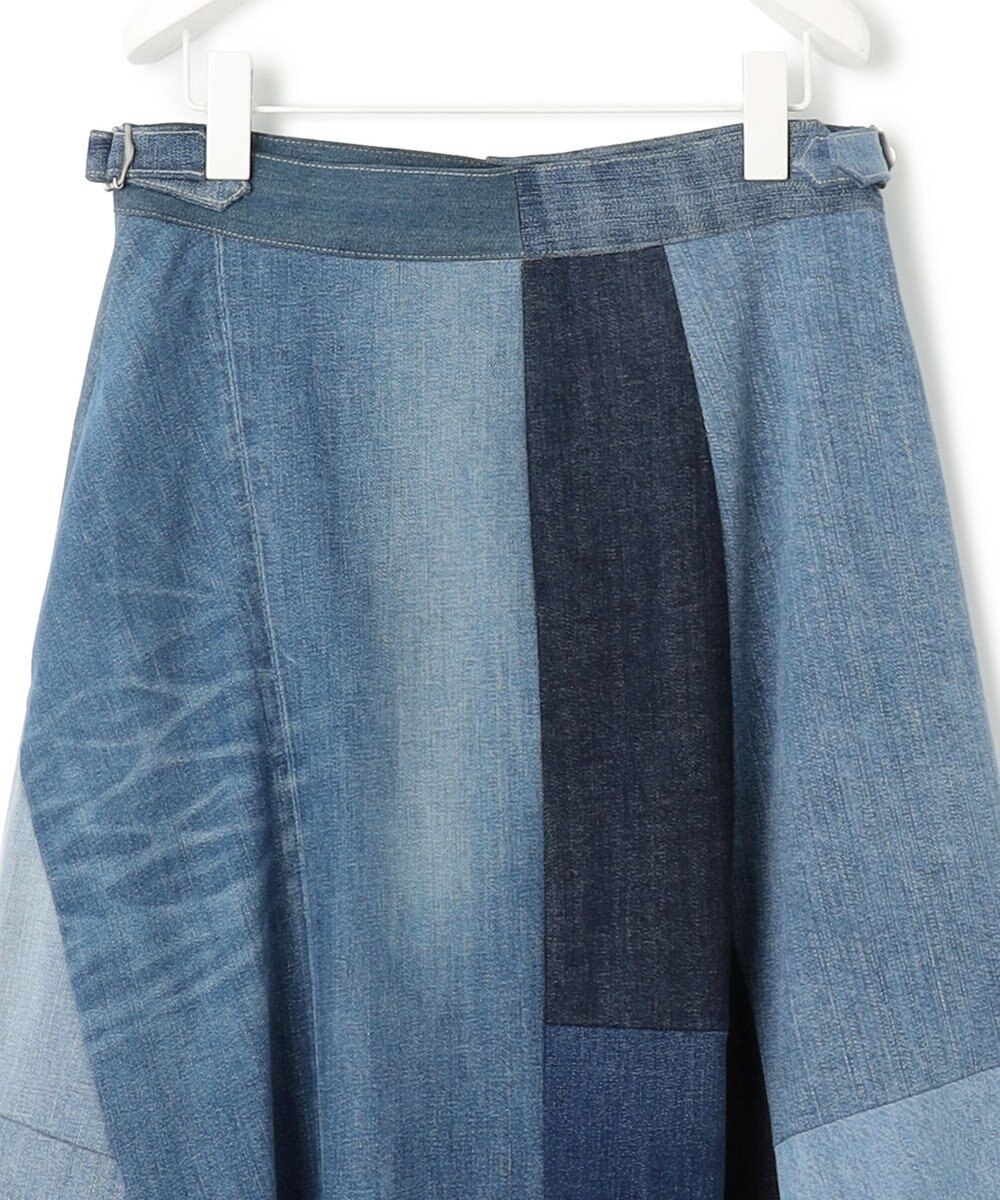 ICB アップサイクルデニム フレアスカート 