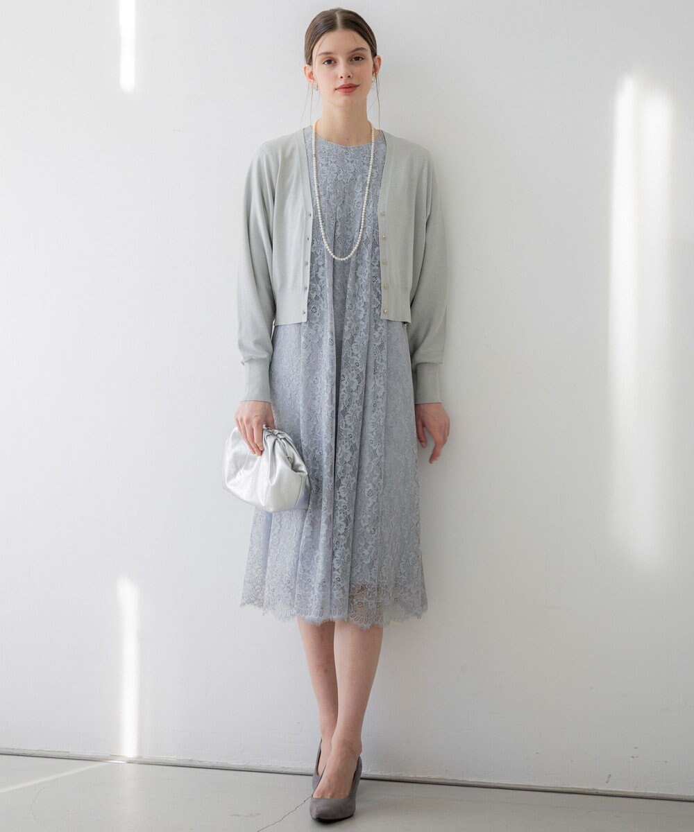 23区 S 【APPLAUDIR】コンパクト ドルマンスリーブ ラメカーディガン 