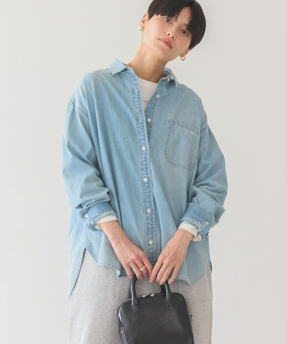 AMERICAN HOLIC バックタックオーバーシャツ 