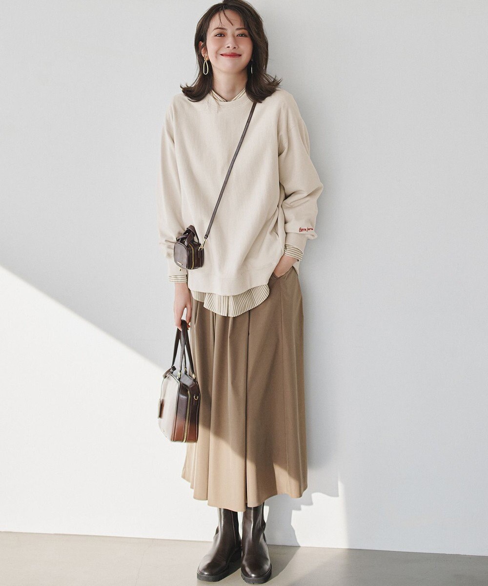 23区 L 【滝沢眞規子さん着用/mi-molletコラボ/洗える】CANCLINI デザイン シャツ 