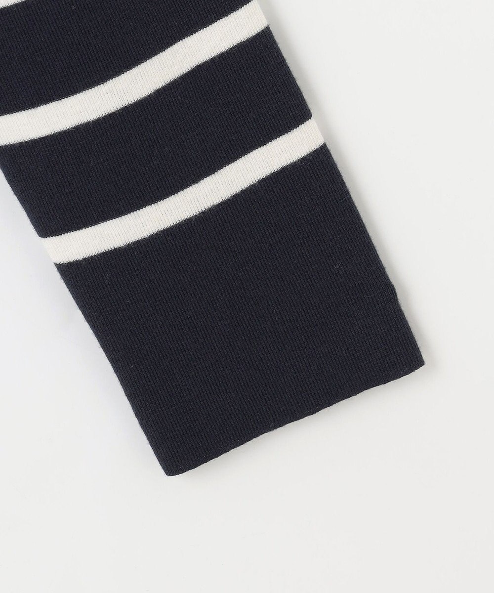 自由区 S 【洗える】コットンウールハイゲージボーダー ニット 