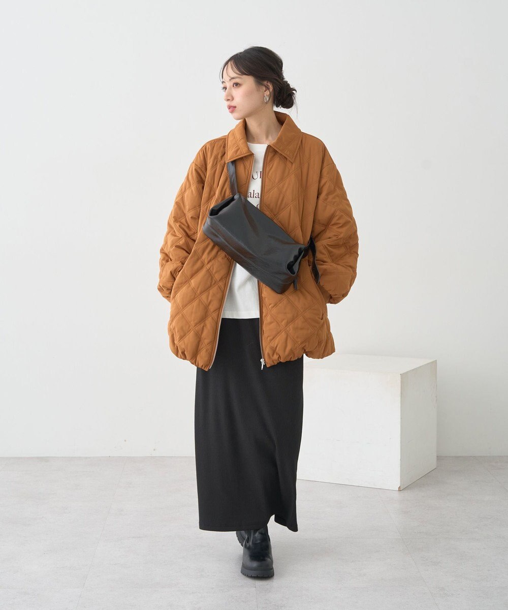 earth music&ecology 【WEB限定】ダブルステッチキルティングコート 