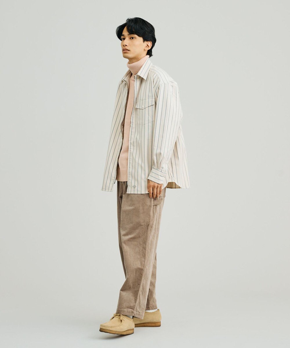 J.PRESS YORK STREET 【UNISEX】フロントジップ シャツ 