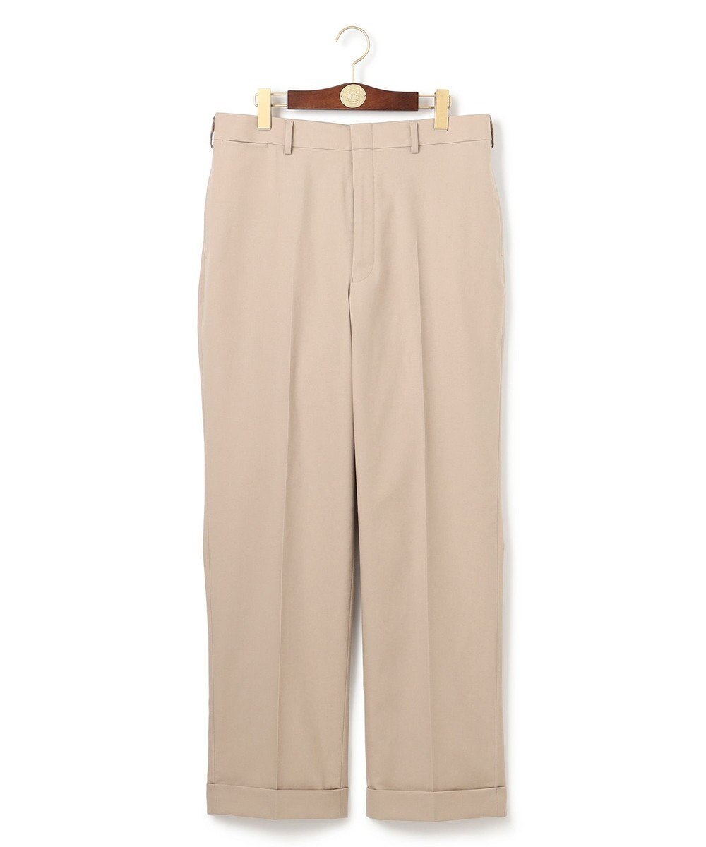 J.PRESS MEN 【J.PRESS ORIGINALS】Magic Cuba Wool Cotton Hopsack New Piped Stem Slacks 