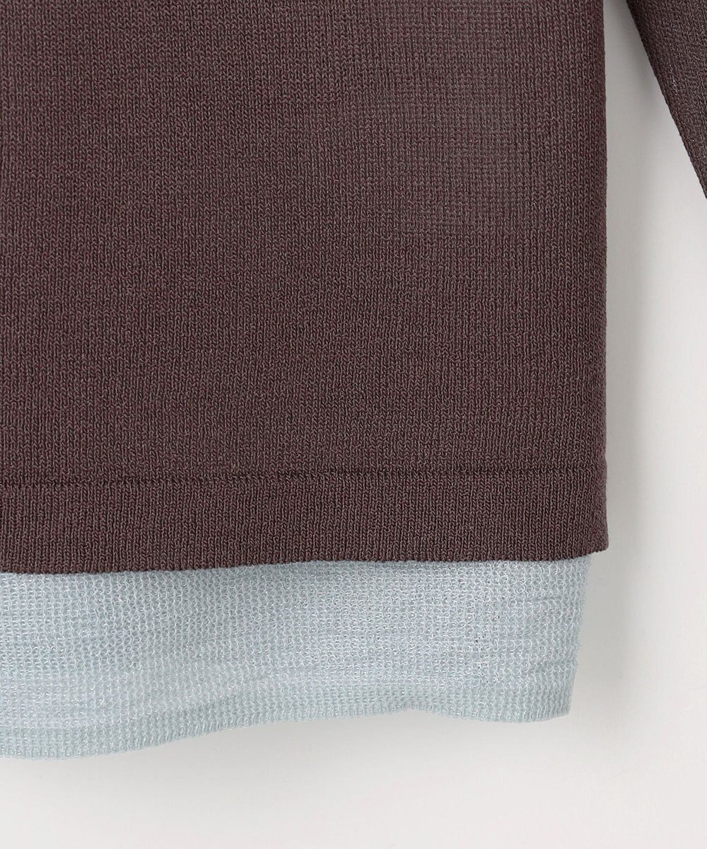 ANY カラーレイヤードニットTシャツ 