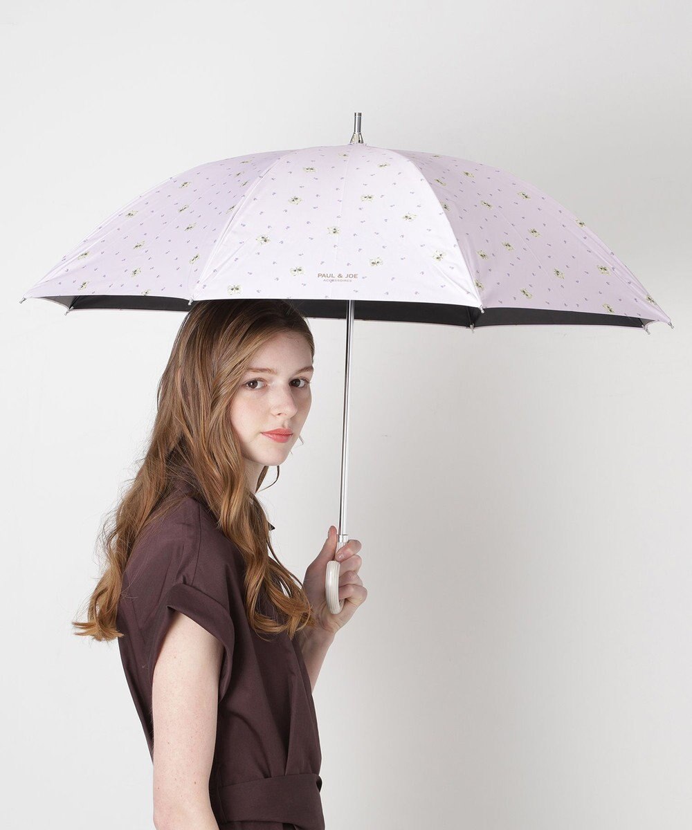 MOONBAT 【 遮光率100％/遮熱/UV】PAUL&JOE ACCESSOIRES(ポール&ジョー) 晴雨兼用日傘 ジプシー ネコ 長傘 