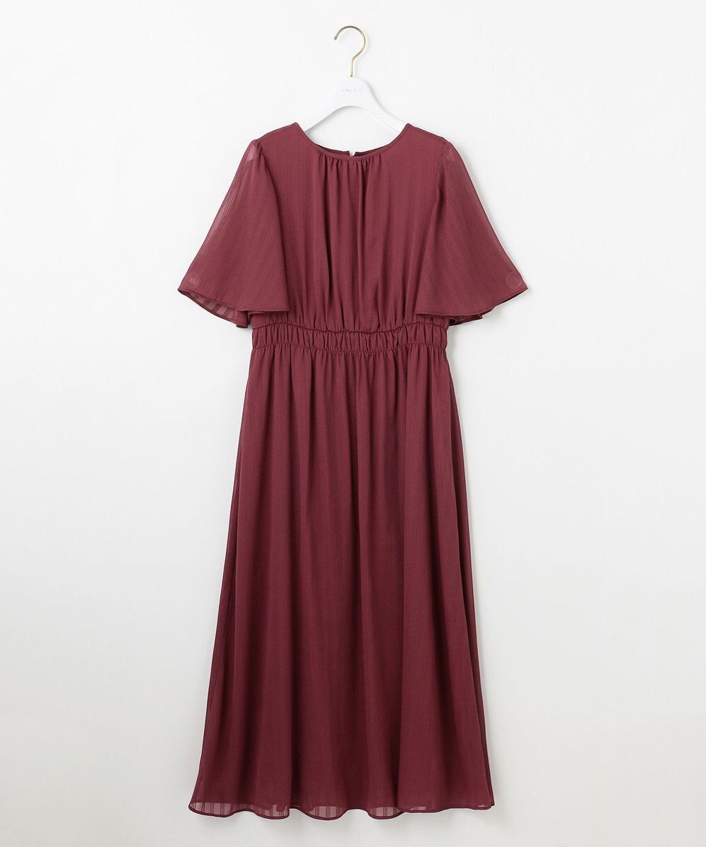 ANY SIS 【洗える】シアーパターン ワンピース 