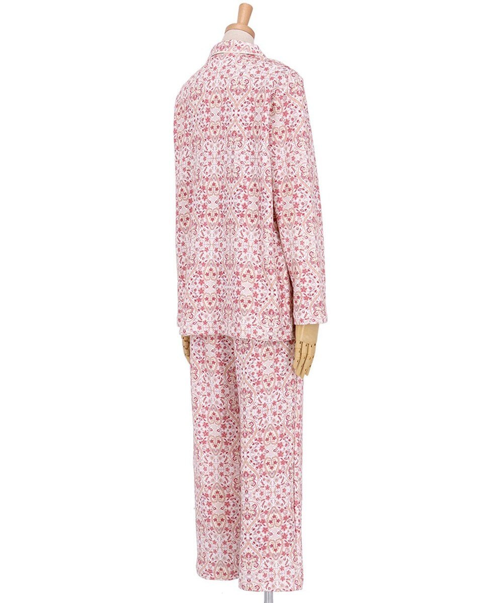 WACOAL ワコール_リラックス＆スリープ パジャマ 綿100%(本体) あったか 長袖 長ズボン ミントン レディース NDW459 /ワコール 