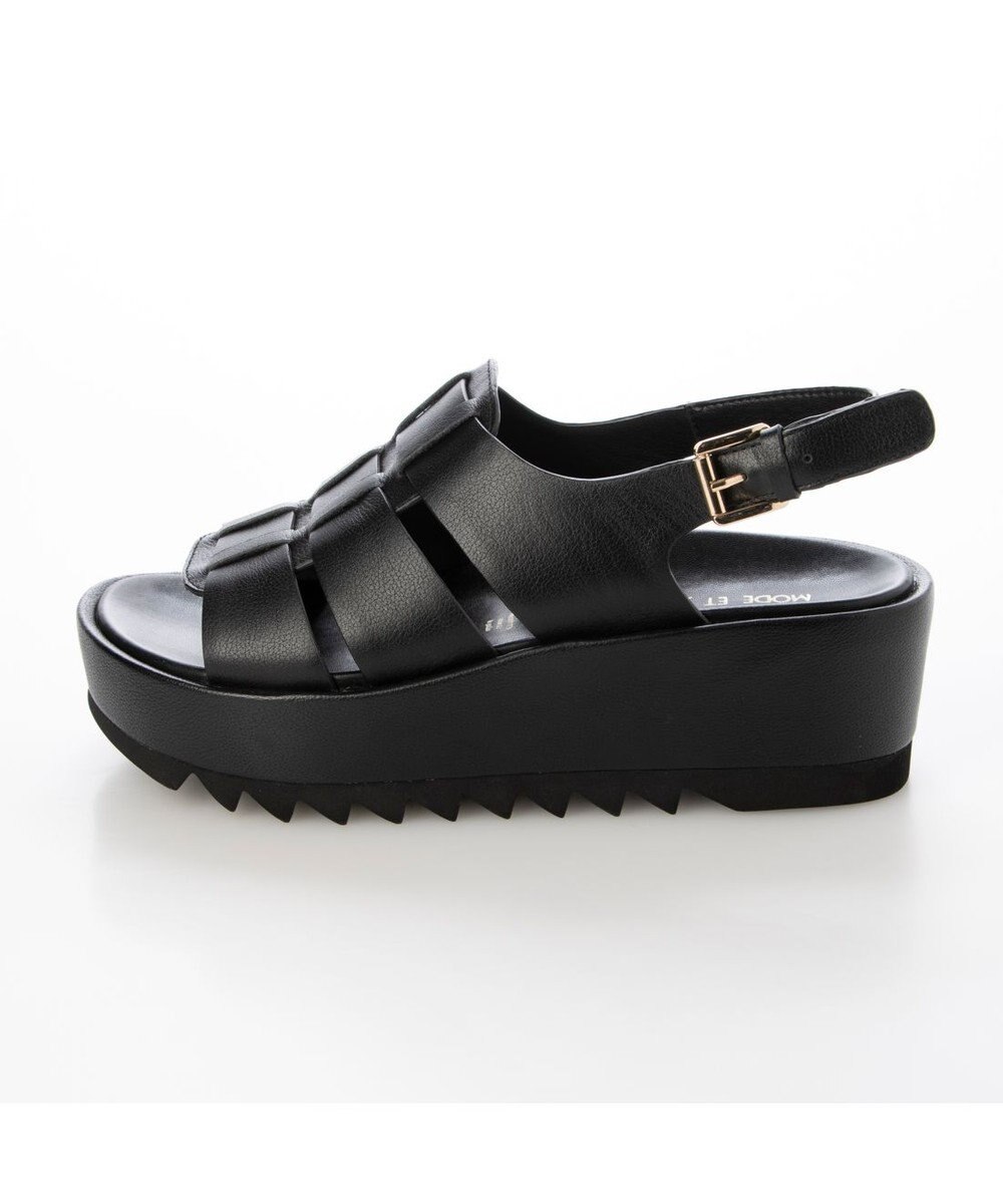 MODE ET JACOMO <MODE ET JACOMO>厚底グルカデザインウエッジサンダル 