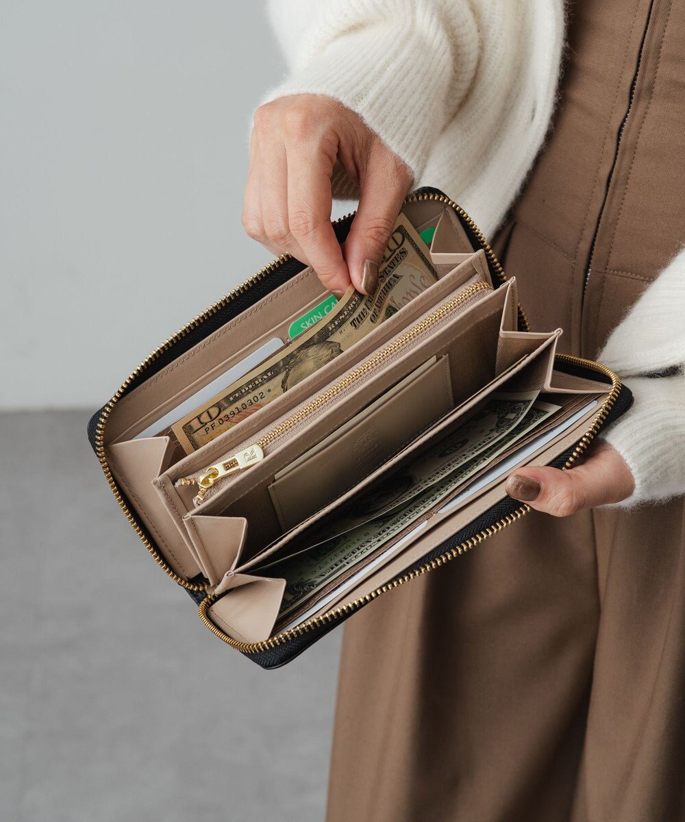 russet モノグラムプレートラウンドジップウォレット(SO-372) 