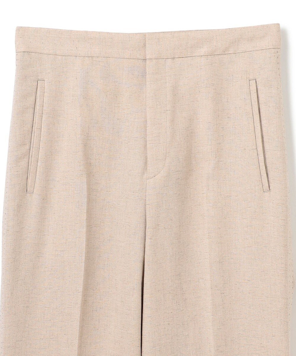 BEIGE， 【洗える】CAROLE / リネンライクフルレングスワイドパンツ 