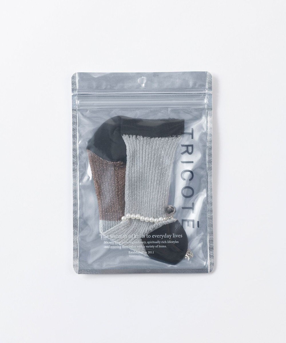 TRICOTE 【贈り物におすすめ】アンクレット付きシアーソックス 