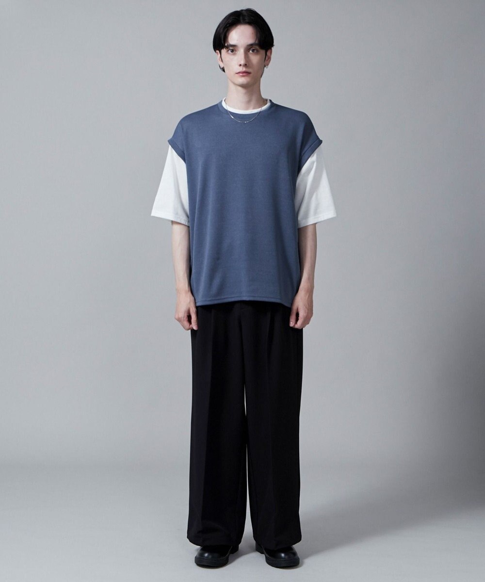 WEGO フェイクレイヤードベストT（S） 