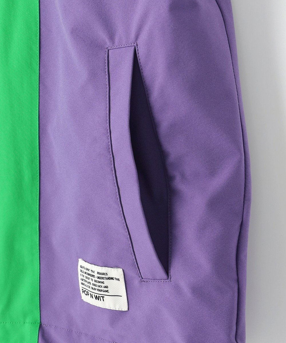 PW CIRCULUS 【撥水加工/ストレッチ】【WOMEN】カラーブロッキング ブルゾン ゴルフウェア レディース 