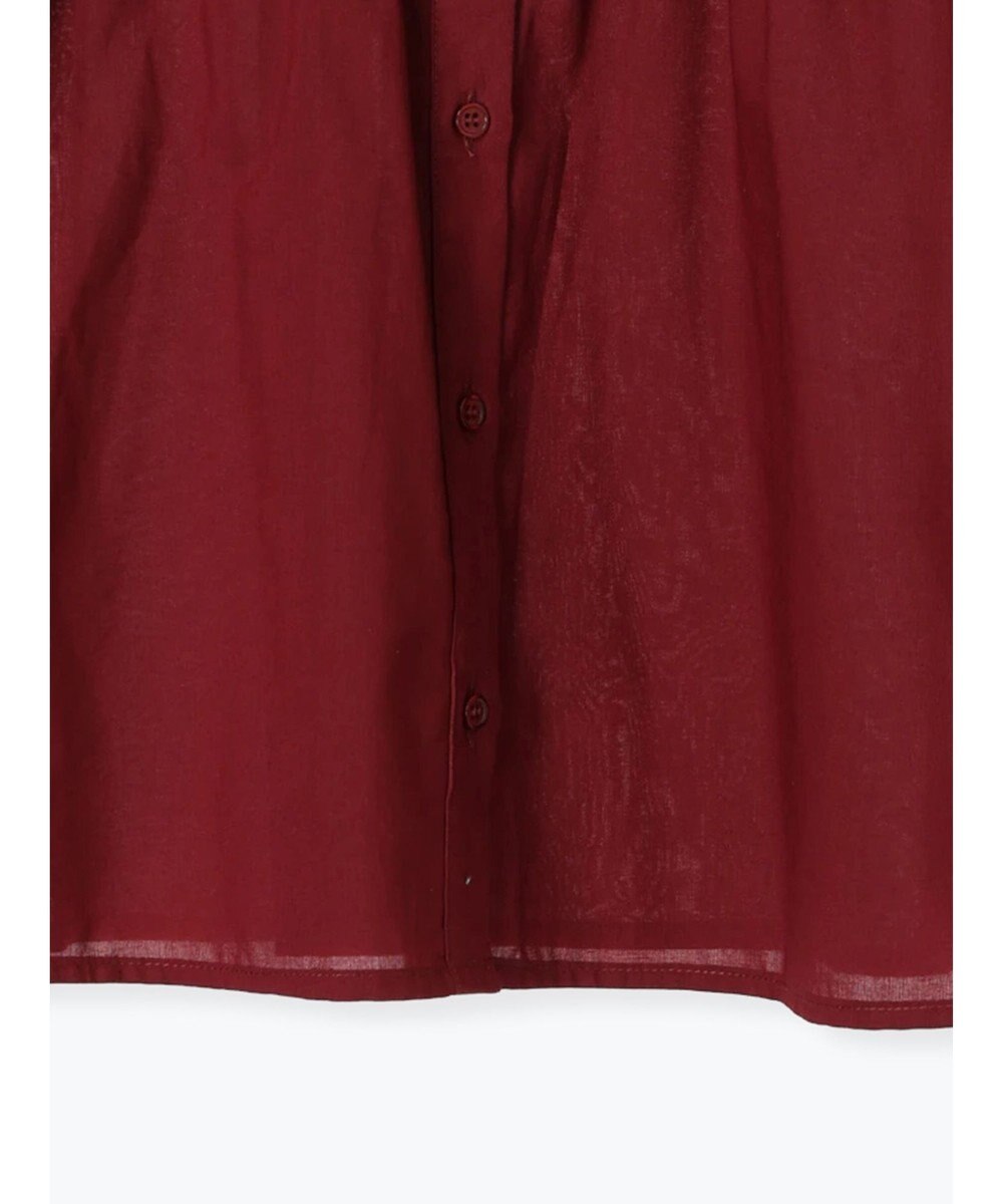 Te chichi スタンドフリル5分袖シャーリングブラウス 