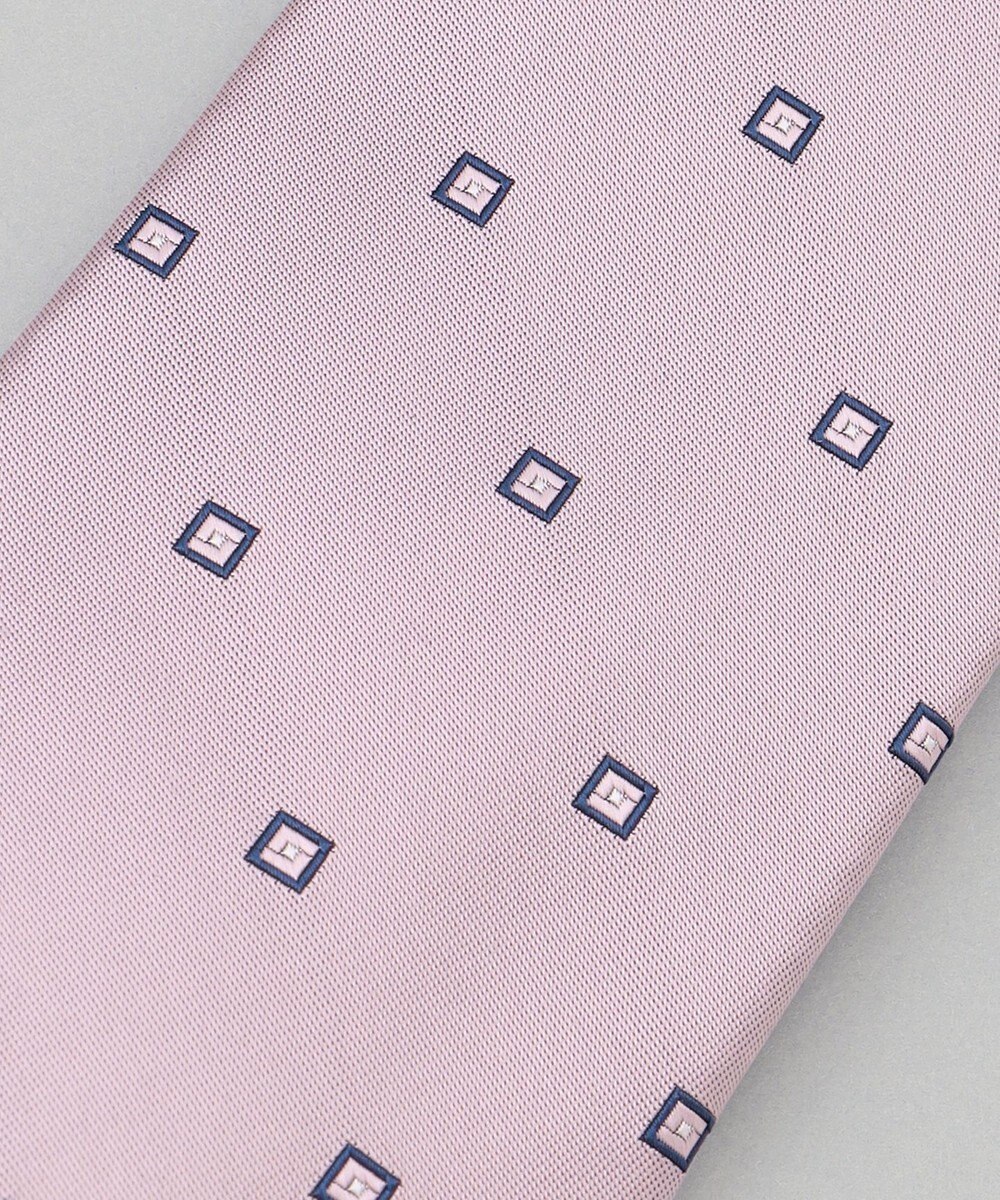 GOTAIRIKU 【日本製】西陣ネクタイ_ネイビー×ピンク系 