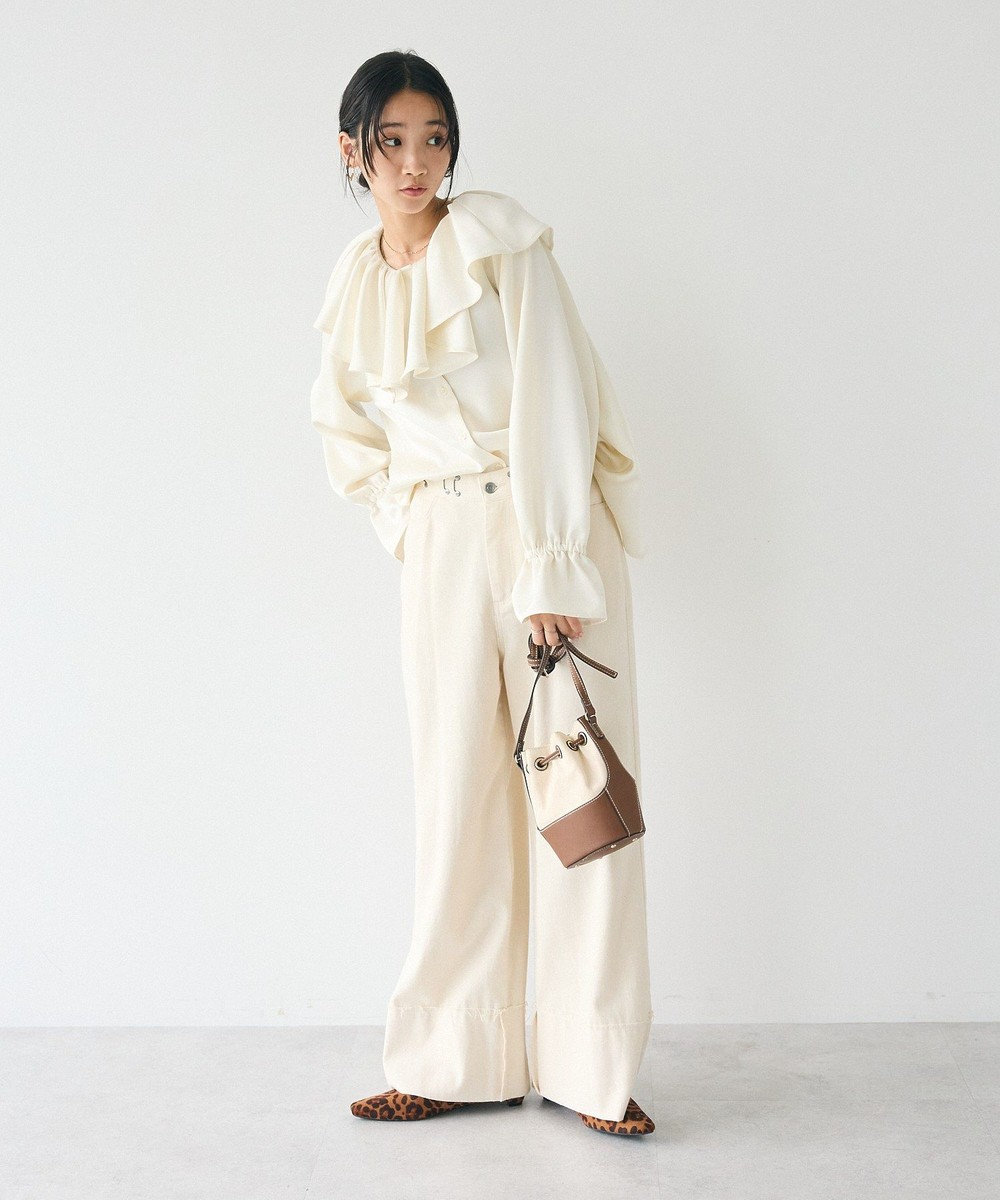 CRAFT STANDARD BOUTIQUE フリル衿ブラウス 