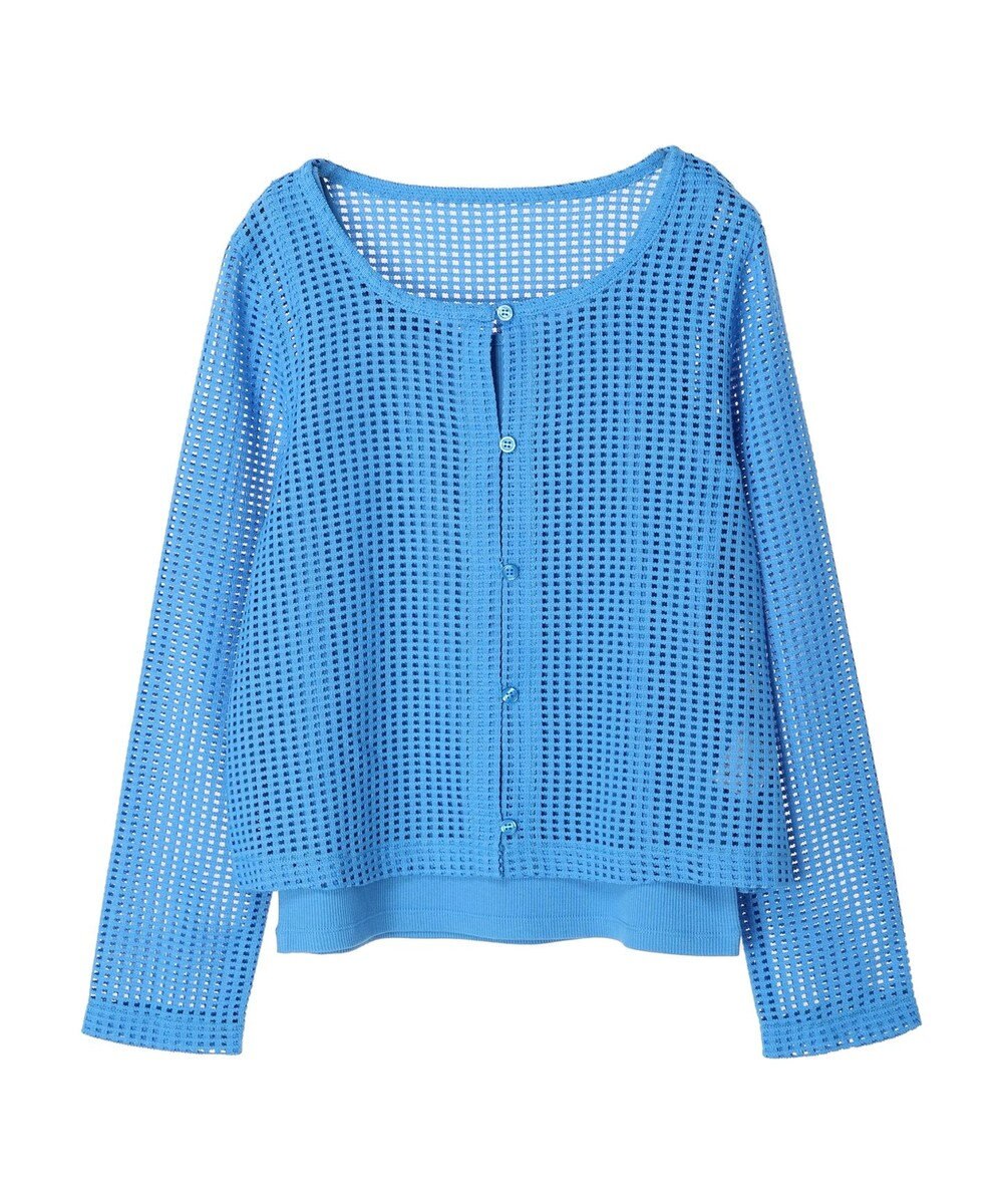 earth music&ecology ＳＥＴ２点メッシュカーディガン＋インナー 