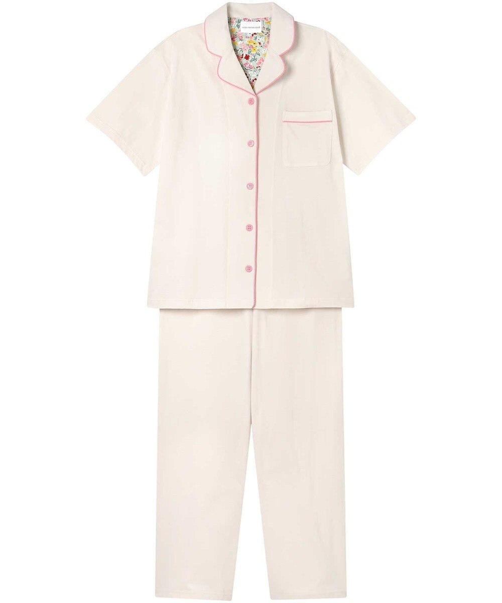 une nana cool 【綿100％】40ハイゲージ天竺半袖パジャマ MADE WITH LIBERTY FABRIC 