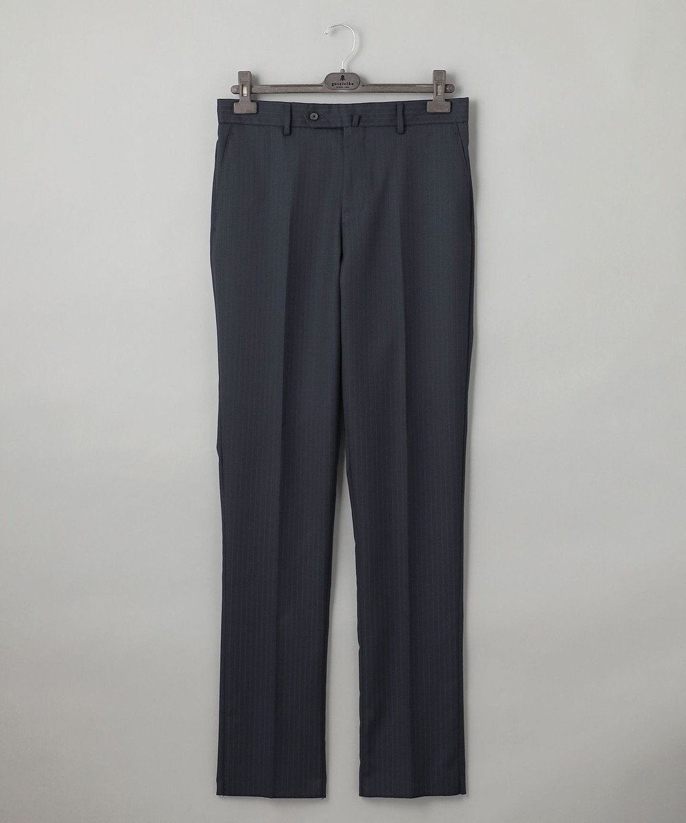 GOTAIRIKU シワになりにくい【御幸毛織/みゆきけおり】DRY SPINNER(ドライスピナー)スーツ（ダークグリーンストライプ） 