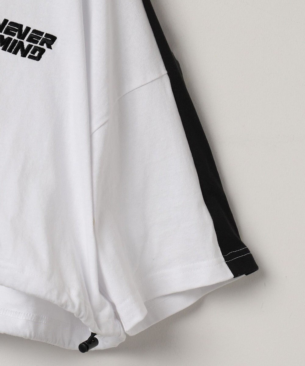 WEGO 刺繍ハーフジップT 