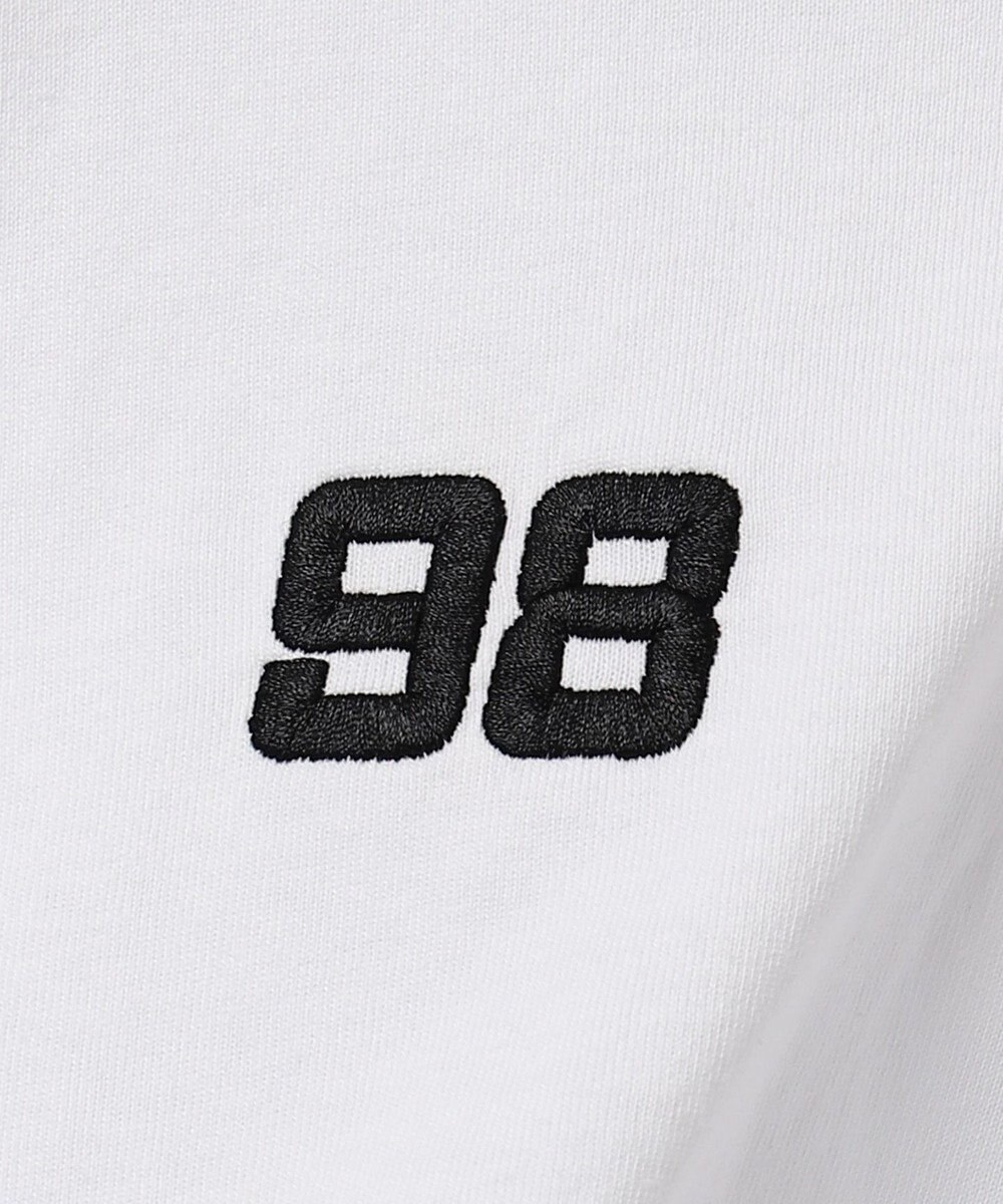 WEGO 刺繍ハーフジップT 