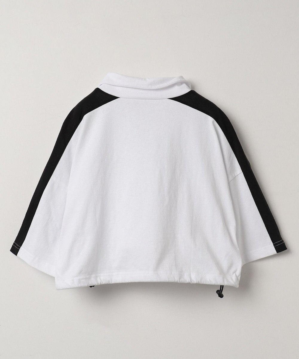 WEGO 刺繍ハーフジップT 