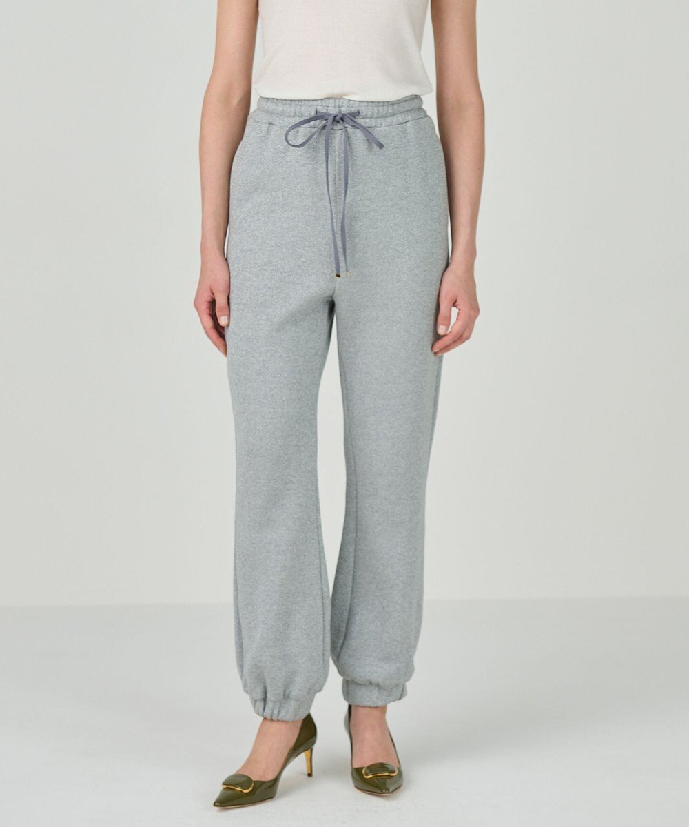 GRACE CONTINENTAL ラメ起毛裏毛トラックパンツ 