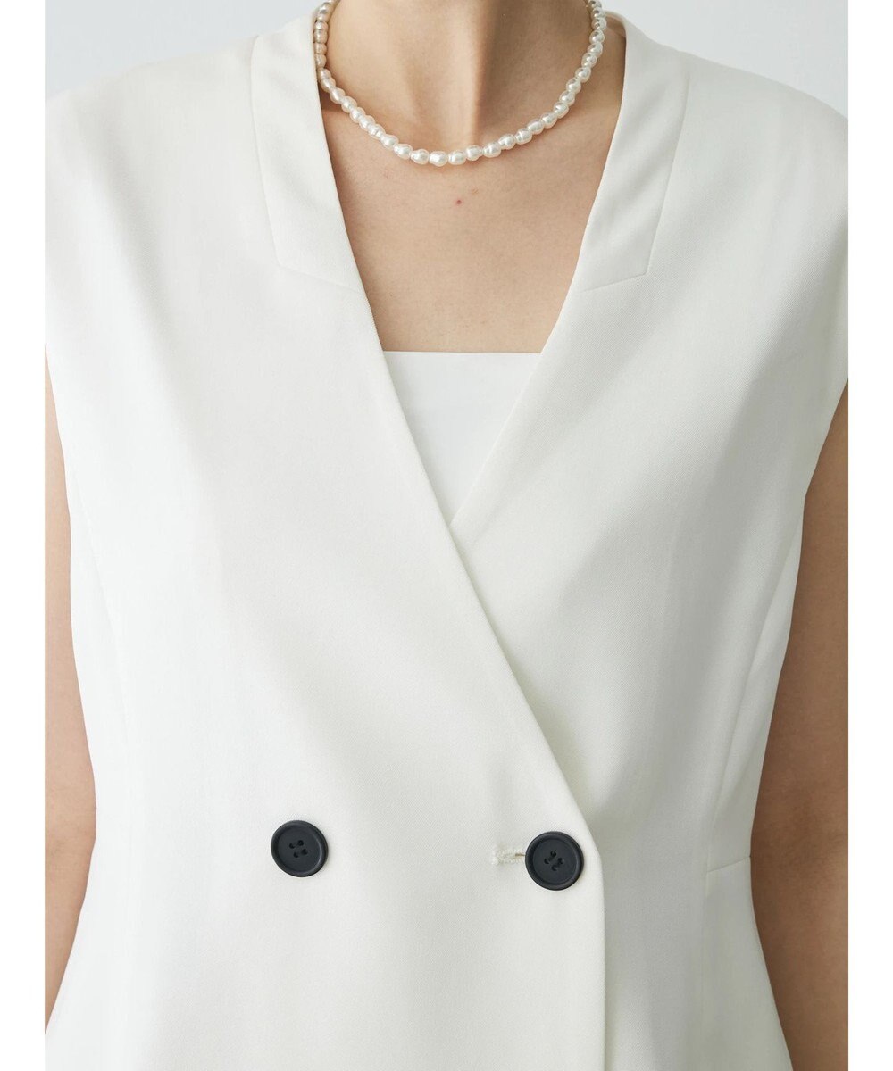 Green Parks AnriettMusee ネック切替デザインベスト 