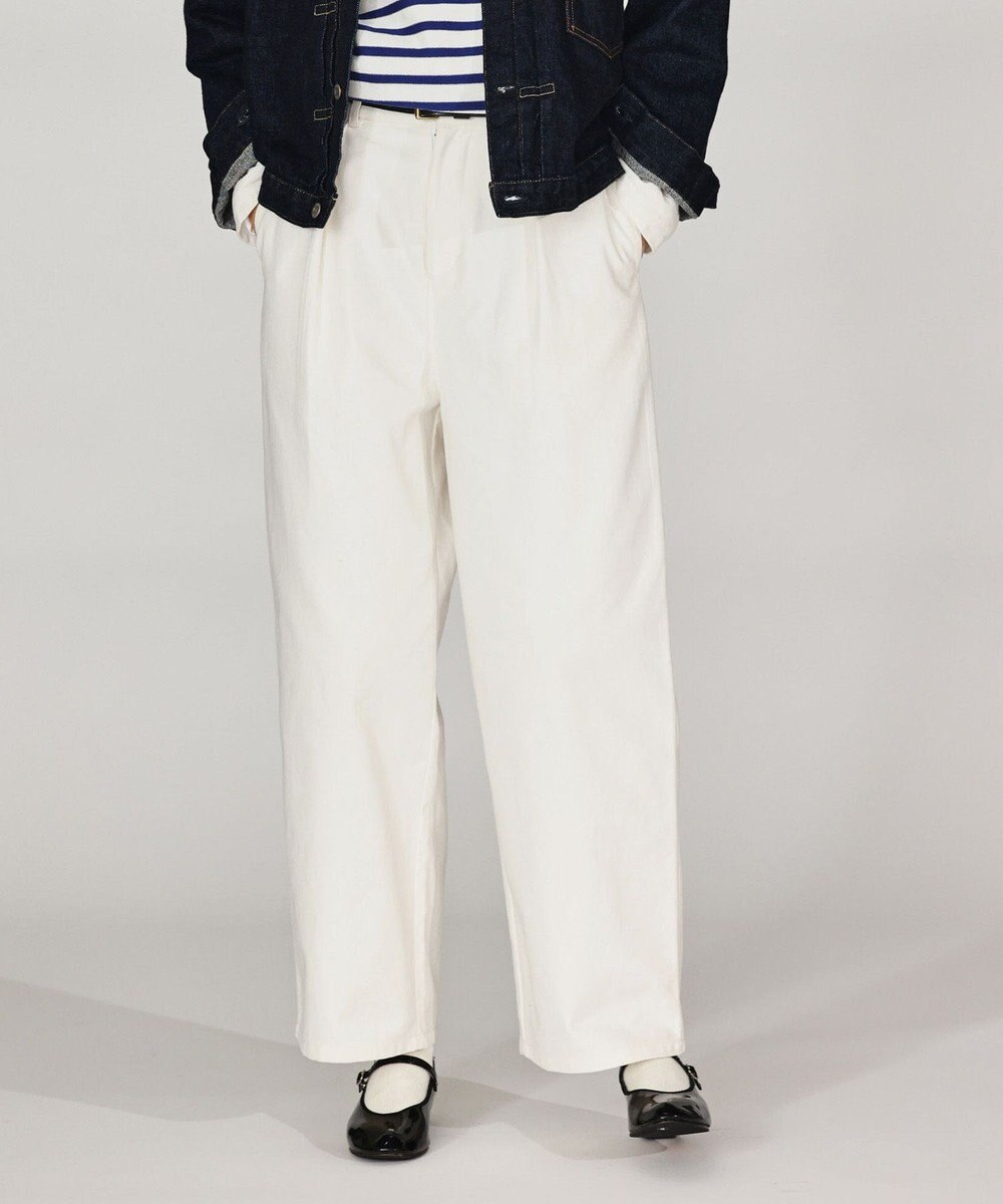 LENO ONE  FOWARD PLEATS CHINO TROUSERS ワンタックチノパンツ 
