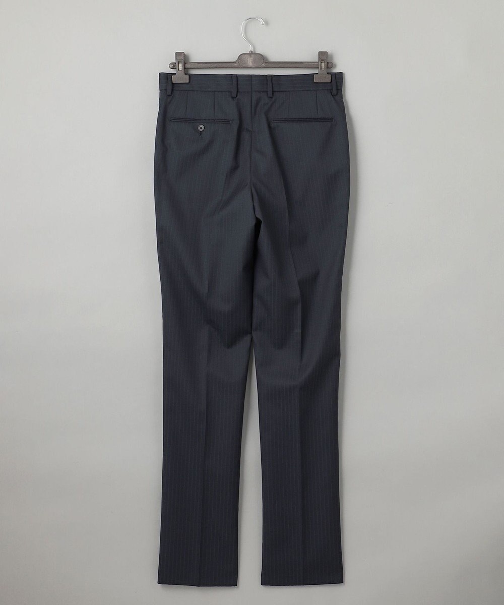 GOTAIRIKU シワになりにくい【御幸毛織/みゆきけおり】DRY SPINNER(ドライスピナー)スーツ（ダークグリーンストライプ） 