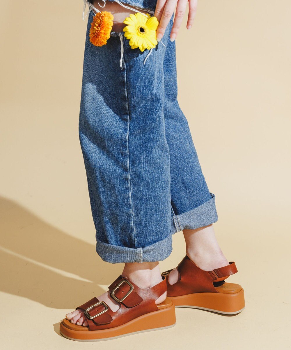 BONTRE 【BONTRE/ボントレ】厚底ダブルベルトサンダル/40353-US 