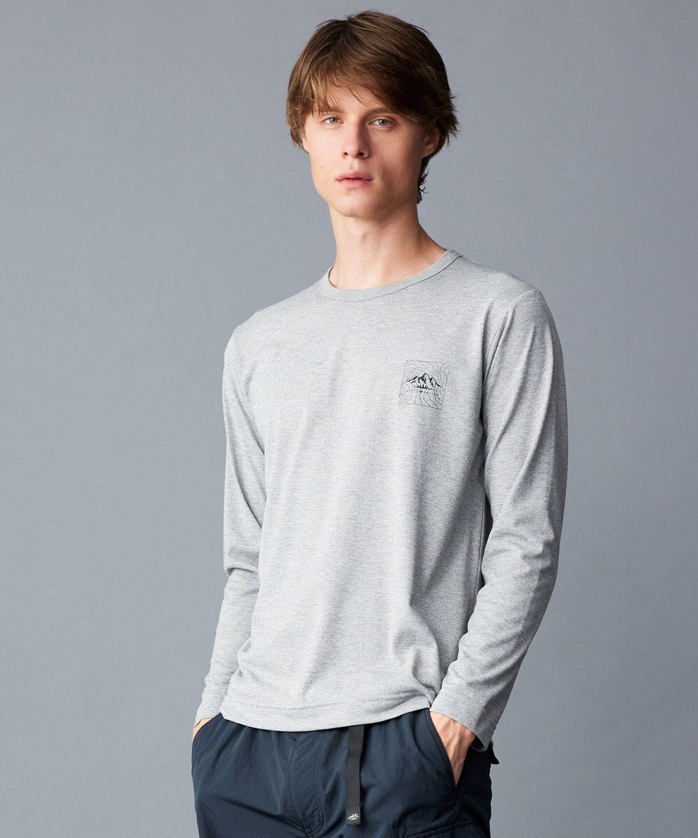 JOSEPH ABBOUD MOUNTAIN 【吸水速乾/消臭性】デオドライ天竺 ロングスリーブ Tシャツ 