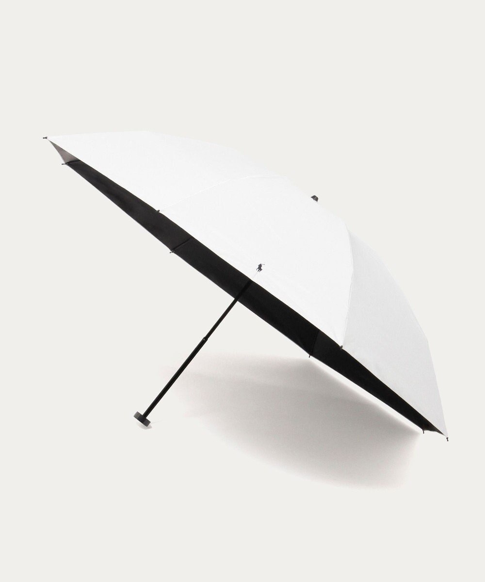 MOONBAT 【遮光率100％/遮熱/UV/大寸/軽量】POLO RALPH LAUREN（ポロ ラルフローレン）晴雨兼用日傘  ポロポニー 無地 折りたたみ傘 大きめ 