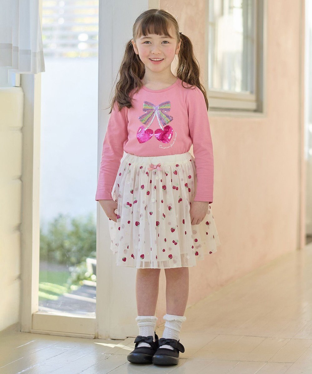 ANY KIDS ミラクルスパンコール 長袖 Tシャツ 