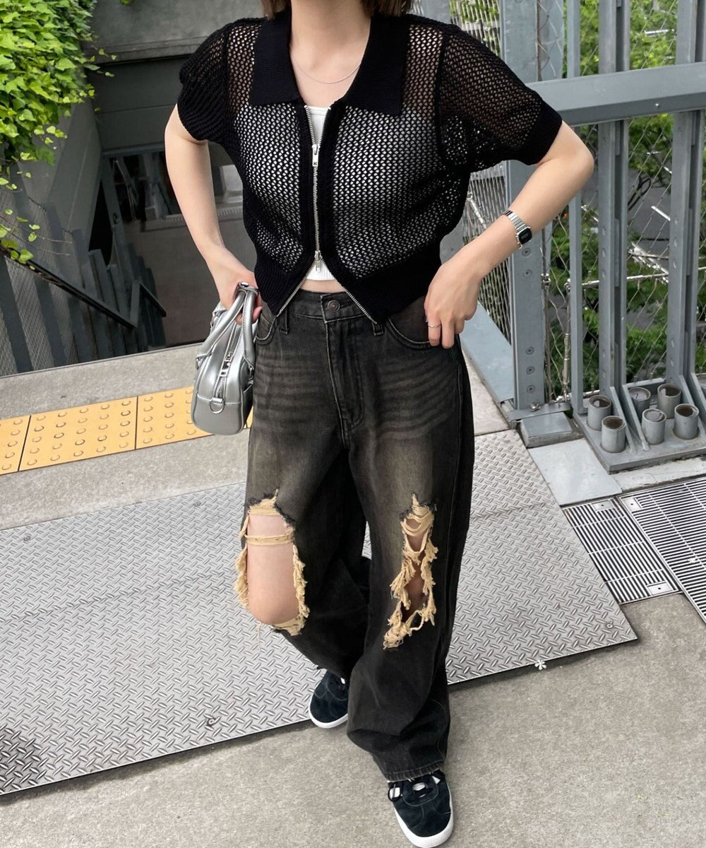 WEGO WZIPニットカーデ 