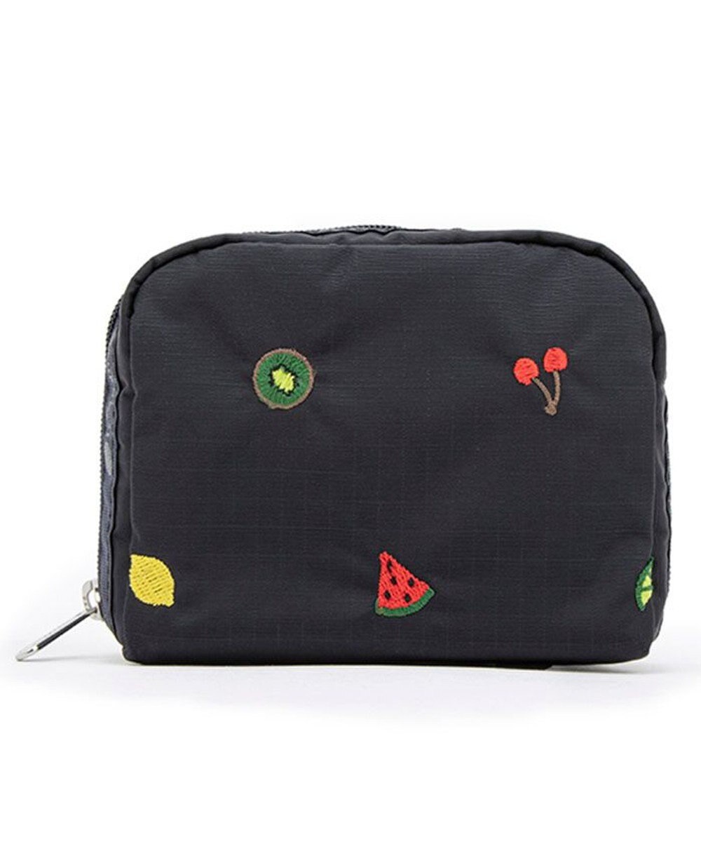 LeSportsac SQUARE COSMETIC/ミックスドフルーツエンブロイダリー 