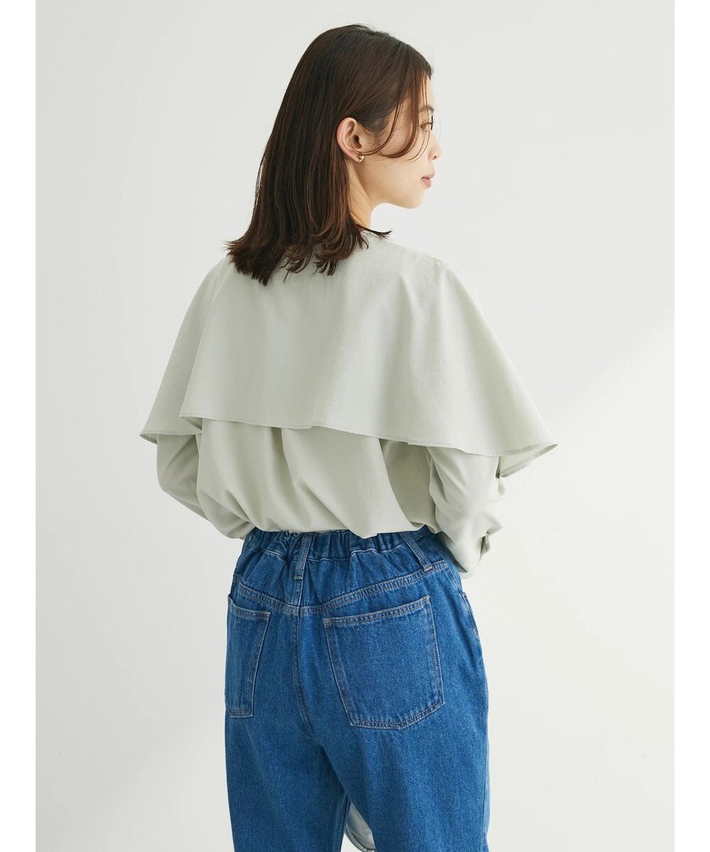 Green Parks ケープ風ブラウス 