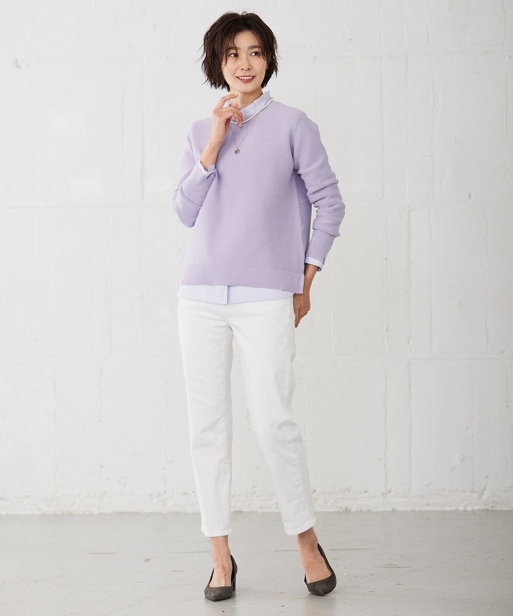 J.PRESS LADIES 【洗える】 ハウストンオーガニック ニット 