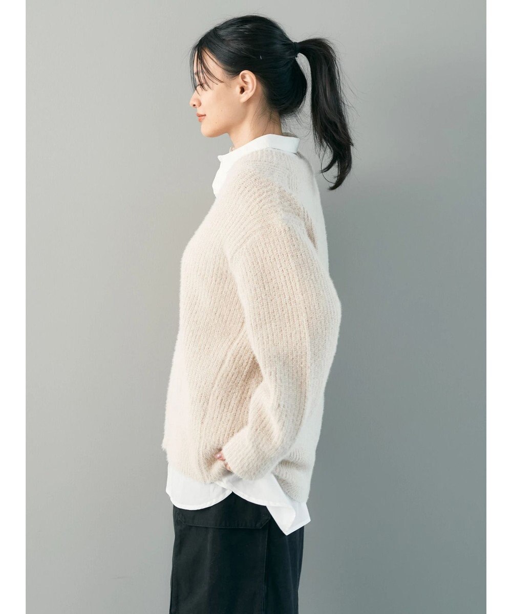 AMERICAN HOLIC モールヤーン片畦Ｖネックニットプルオーバー 